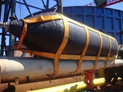 Basınç 0.05-0.25 MPA Denizli Kauçuk Hava Yastıkları Kalınlığı 6mm-20mm Katmanlar 4-9 Ağır Görevli İnşaat Tasarımı