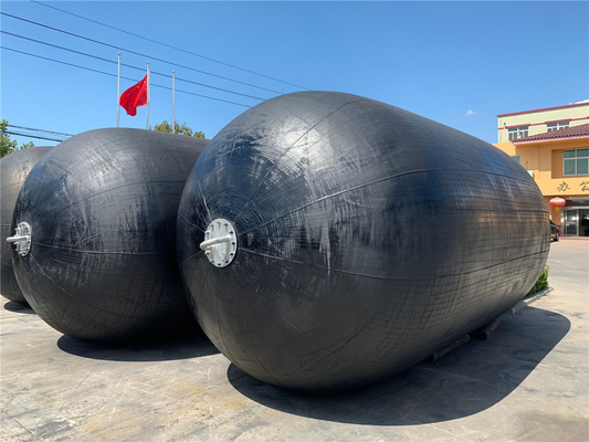 Gemi Koruması için Kauçuk Yokohama Pnömatik Fenders Sıcak Galvanize Flanş Diametresi 0.5-4.5m