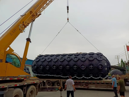 0.5-4.5m çaplı Yokohama Marine Fender düşük tepki gücü ve 2 yıllık garanti ile