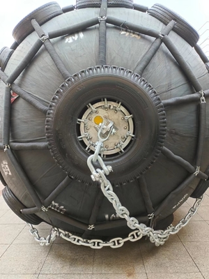0.5-4.5m çaplı Yokohama Marine Fender düşük tepki gücü ve 2 yıllık garanti ile