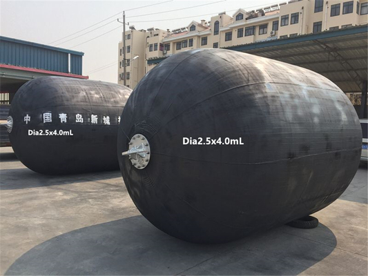 Gemi Koruması için Kauçuk Yokohama Pnömatik Fenders Sıcak Galvanize Flanş Diametresi 0.5-4.5m
