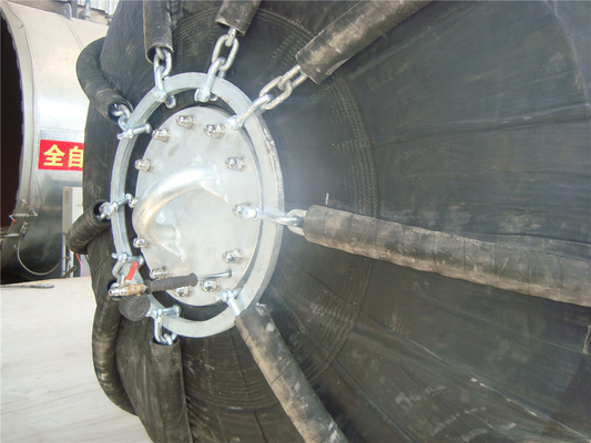 2 Yıllık Garanti Yokohama Pneumatik Fenders, kauçuk malzemesi ve sıcak galvanize flange ile