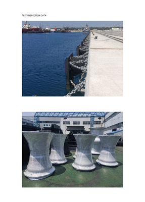 SGS Onaylı Koni Lastik Fenders, 60-70 Shore A Sertlik ve Hava Direnci Sağlar, Deniz Bağlama Sistemleri İçin İdealdir