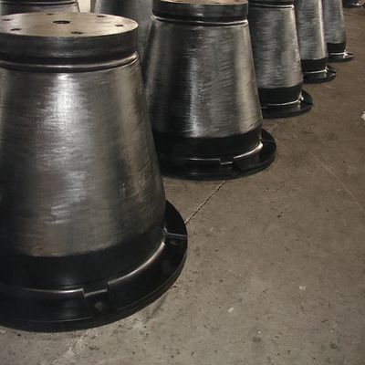Çizim Biçimi Endüstriyel Mooring Şok Absorbörü Yüksek E/R.H Değeri için Adım Konus Kauçuk Fenders